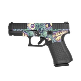 MightySkins Glossy Glitter Skin Compatible with Glock 44 Compact 22LR 4.03” Barrel - Eyes and Teeth | Protective Durable High-Gloss Glitter Finish | Easy to Apply | Made in The USA