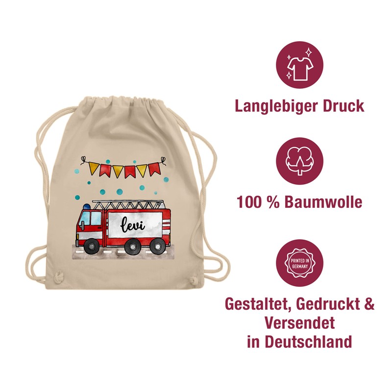 Geschenk mit Namen personalisiert by Shirtracer - Gym Bag Backpack