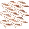 50pcs 77mm Soft Worm Fishing Lures Artificial Fishing Bait Tail