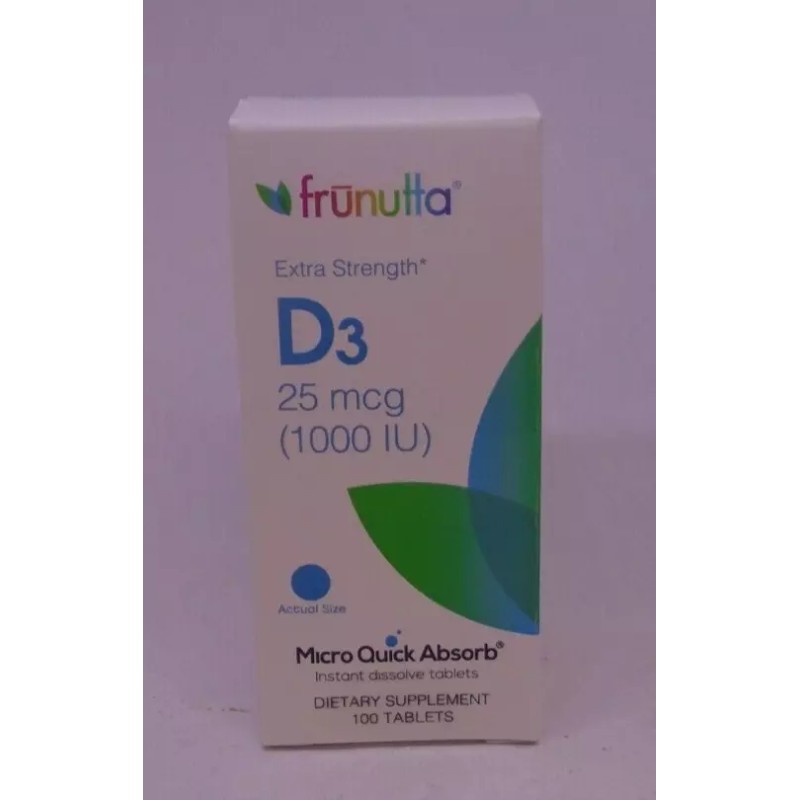 Frunutta Wholesale Case of Vitamin D3-25mcg, 24 Bottles - Value