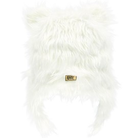 Lazy One Critter Cap Hat for Kids, Fun, Cold-Weather, Animal Hats, Cute, Warm, Winter, Cozy, Ear covers, Bigfoot, Abominable Snowman, (Yeti, X-LARGE)