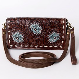 American Darling Wallet Hand Tooled Genuine Leather Western Women Bag | Handbag Purse | Women Wallet | Wristlet Wallet | Travel Wallet | Leather Wallet | Clutch Wallet