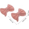 2 Pairs Silicone Bowknot Pot Handle Holders – Pink and