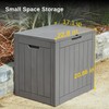 EAST OAK Deck Box, 31 Gallon Indoor and Outdoor Storage