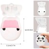 1 hoja de jabón portátil con forma de panda, mini
