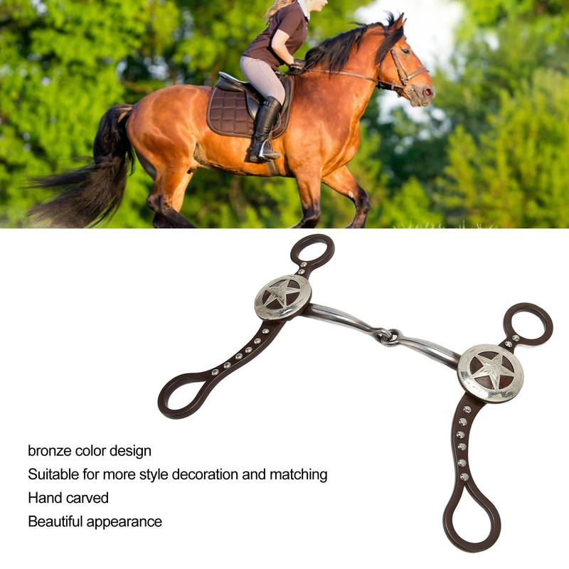 KUIDAMOS Snaffle para Caballo, Broca De Boca De Caballo Broca