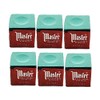 Half Dozen Green Master Pool Cue Chalk (6 Pieces)