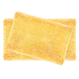 Laura Ashley – Butter Bath Rugs | Set of 2 Bathroom Mats | Soft Chenille Bath Mat | Bathroom Décor | Water Absorbent and Machine Washable | Measures 17” x 24” and 20” x 34” | Yellow