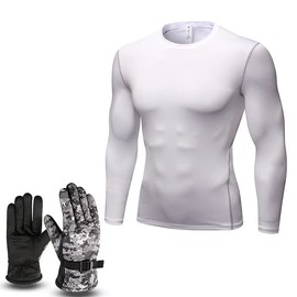 SXCDD Autumn and Winter Jogging Suit Three-Dimensional Cut Sweat and Breathable Long Sleeve Muscle Protection Waist Circumference 49.7 cm Grey Frost Protection