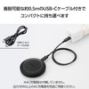 Elecom W-QA26BK Wireless Charger, Qi Certified, 12 W, EPP Standard,