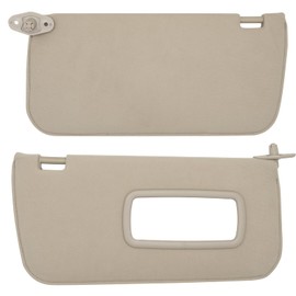 NHILES Driver & Passenger Side Sun Visor Replacement Fits for Nissan Frontier Xterra 1998-2004 Sunshade 964017Z823 964007Z823 Color Beige