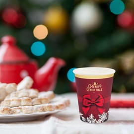 PARTY GO 60 Piece Party Tableware Set, Theme Party Tableware, Party Tableware Set, Christmas Tableware, Napkins, Red, Christmas Decoration