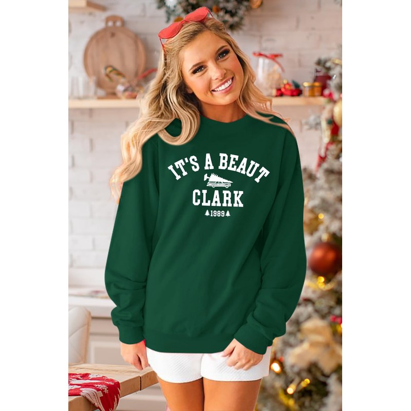 SUPEYA Christmas Sweatshirt for Women It's A Beaut Clark Graphic