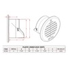 RDP Round Plastic Soffit/Under Eave Vent