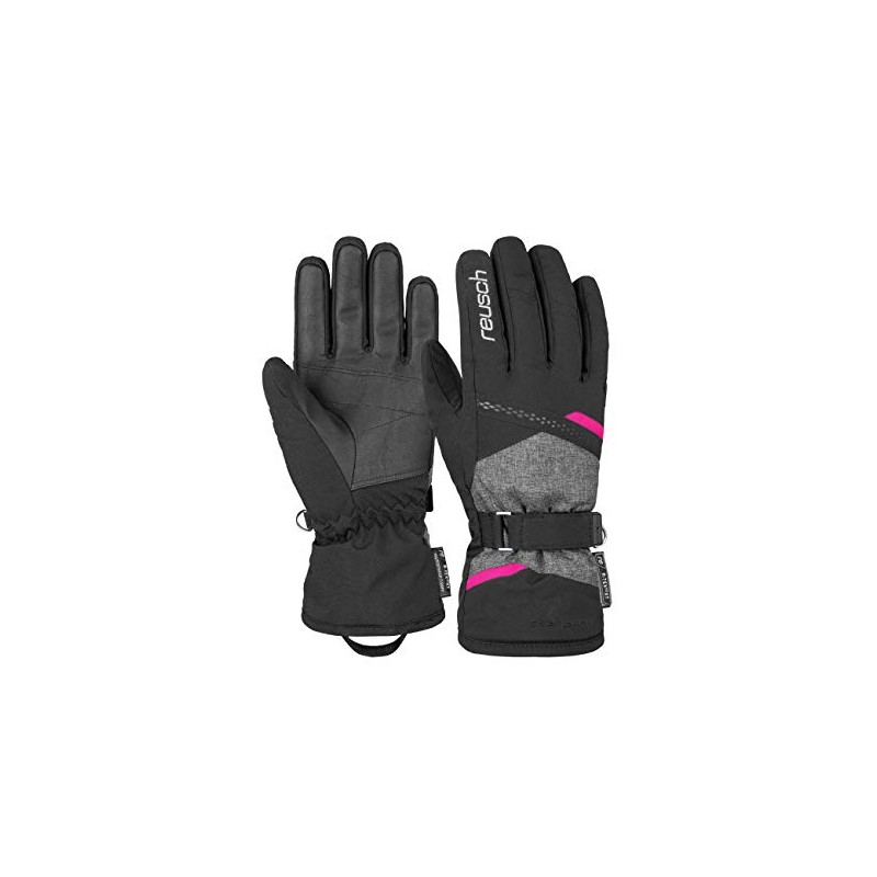Reusch Hannah R-TEX XT Women's Finger Gloves Blck/Blck Melang/Pink Glo