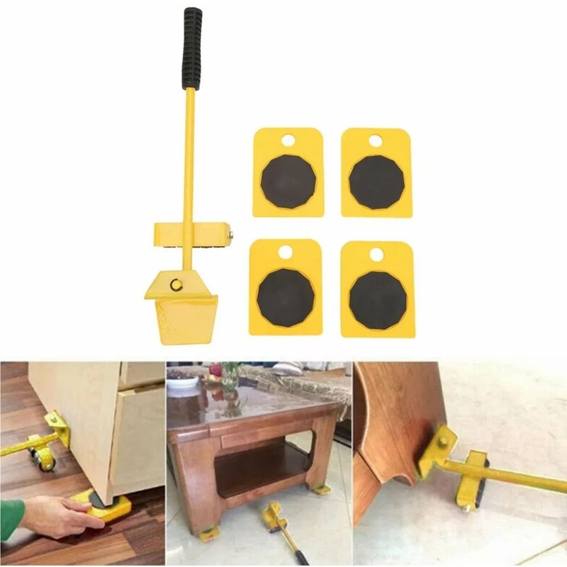 Furniture Lifter Tool Set, Anti Slip Alloy Steel Lever Principle