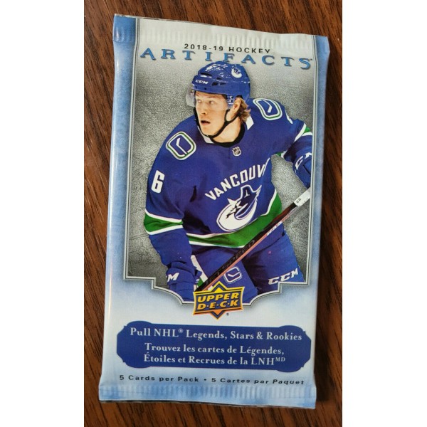2018-19 Upper Deck Artifacts Hockey 5 Card Pack