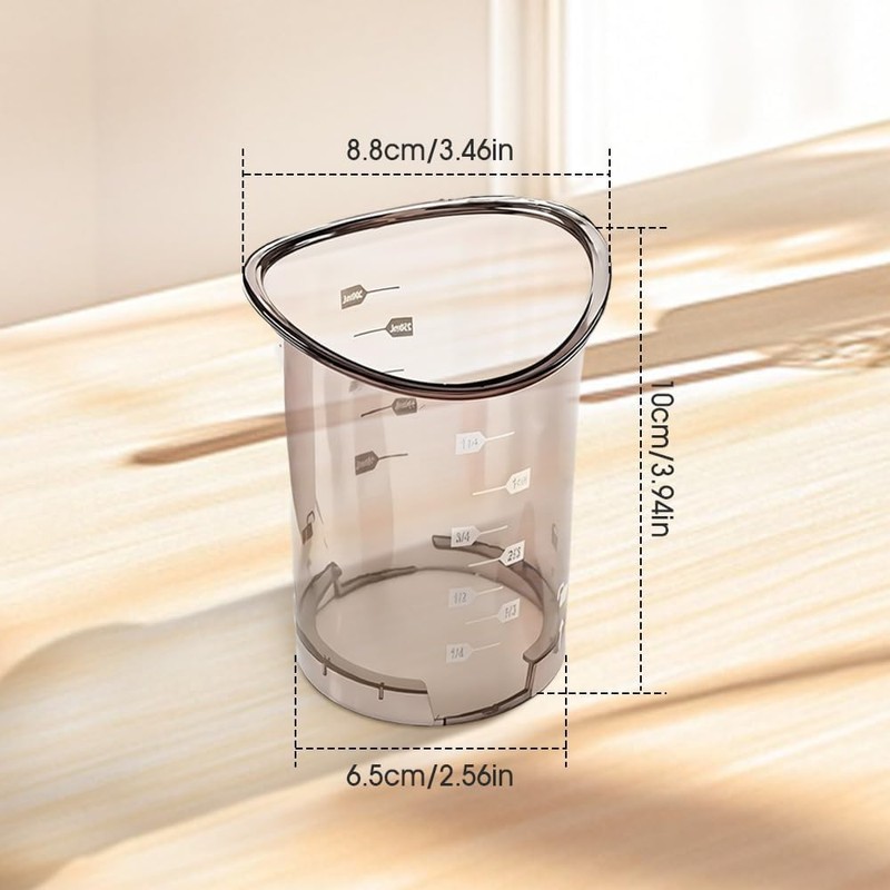Cup Slicer, Fruit Slicing Cup with Removable Blade & Push