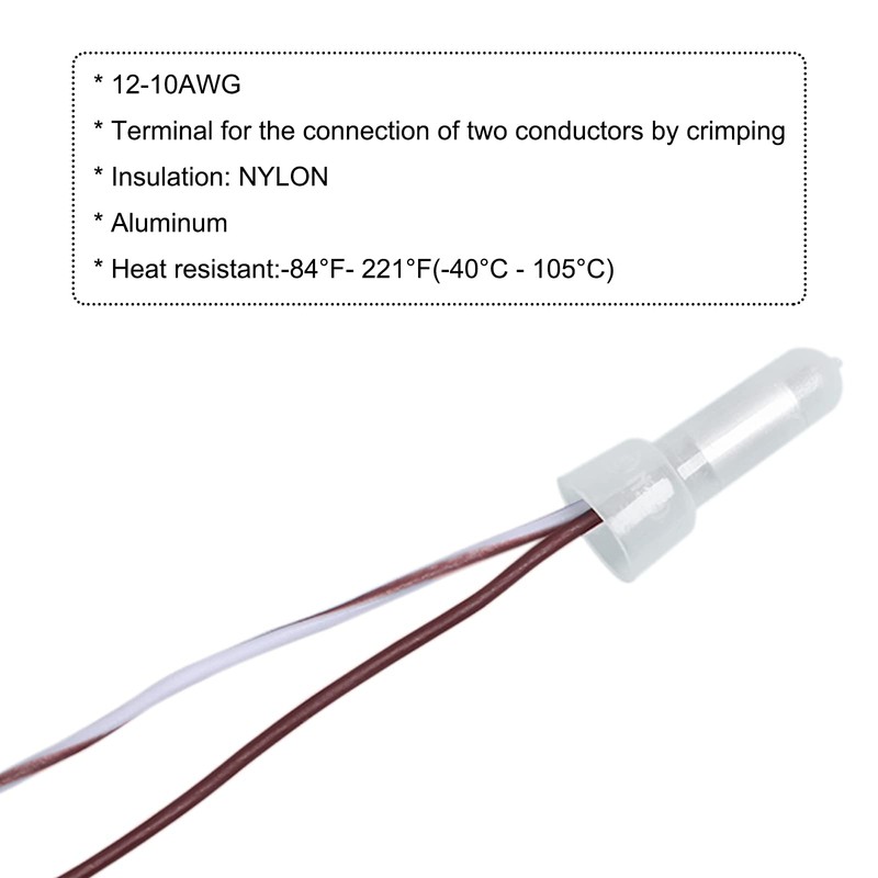Nylon Wire Crimp Cap,12/10 AWG closed end crimp terminal connectors