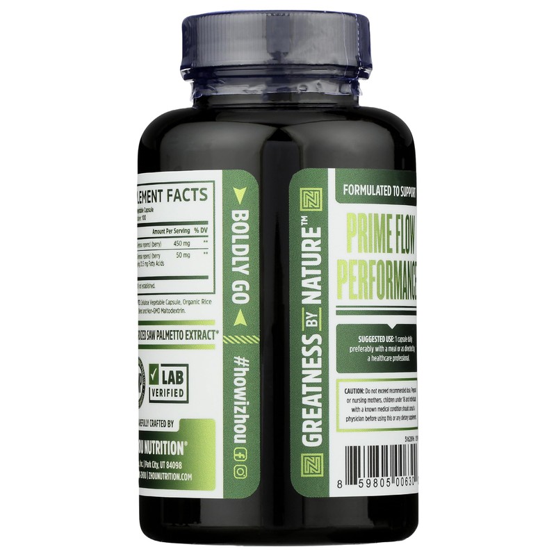 ZHOU NUTRITION Saw Palmetto Prostate Health Complex, 100 CT