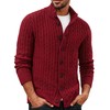 PJ PAUL JONES Men's Cardigan with Buttons and Cable Knit