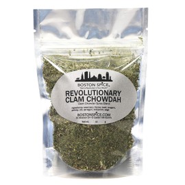 Boston Spice Revolutionary Clam Chowdah Handmade Gourmet Seasoning Blend To Make Your Own Best Tasting New England Style Clam Chowder Soup From Scratch in about 30 minutes 1/2 Cup 1oz/29g