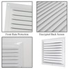 Louvered Ventilation Grille, 2pcs Aluminum Vent Protection Cover Air Flow