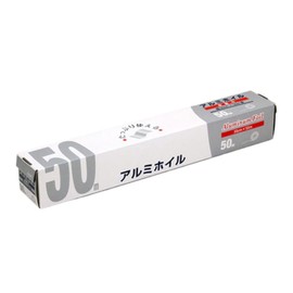 Ozax Aluminum Foil, 11.8 inches (30 cm) x 164.0 ft (50 m), 1 Piece, 11 Micron T, Aluminum, Long Roll, Commercial Use