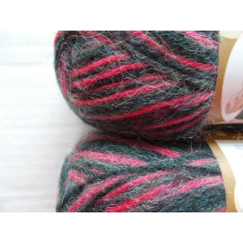 Premier Alpaca Dance alpaca blend yarn, Pink Strobe , lot of 2 (316 yds ea)