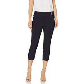 Rafaella Women's Petite Supreme Stretch Capri, Navy, 12P