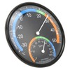 Round Thermometer with Hygrometer, Wall Thermometer Outdoor Thermometer for Patio