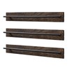 TANG SONG 3 PCS Rustic Wall Mounted Wood Sunglasses Storage