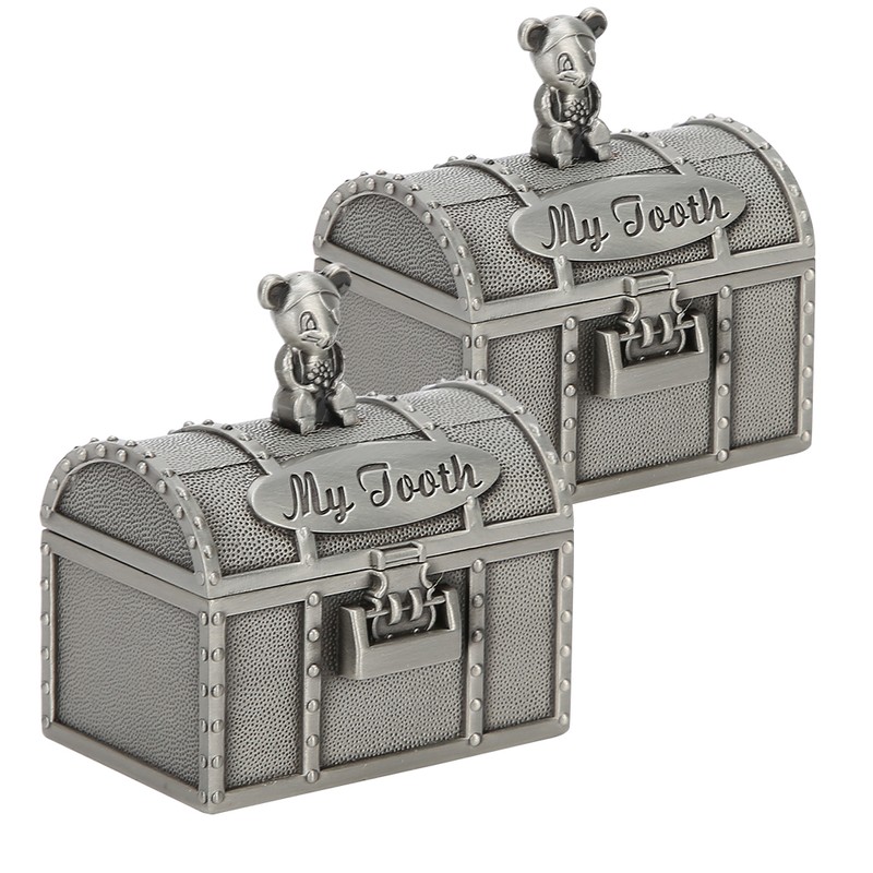 1 Pair Baby Tooth Jewelry Box Mouse Shape Hair Collection