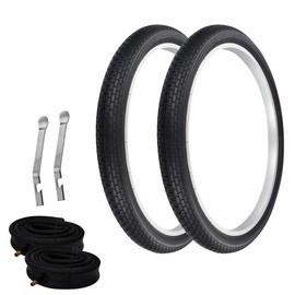 PRO+ Tires 24 x 2.125 Black G-5009 W/HEAVYDUTY Tubes & TIRE LEVERS