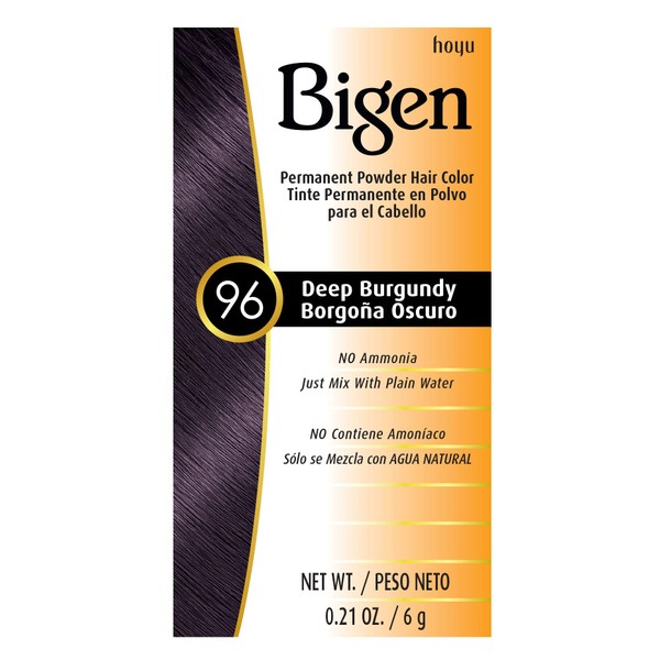 #96 Deep Burgundy Bigen Permanent Powder - 12 Pack