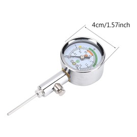 Keenso Mini Ulitity Air Pressure Gauge Barometer Tool with Easy-to-Read Dial, Accurate Pressure Measurement for Inflatable Balls football pressure gauge
