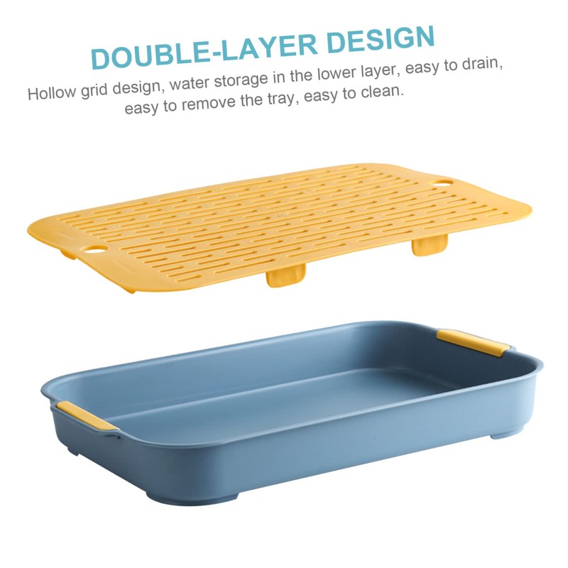 Holibanna 1 Pc Drain Tray Pp Tableware Small Plate