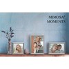 MIMOSA MOMENTS Dots Silver-tone Plating Metal Picture Frame with Stand,