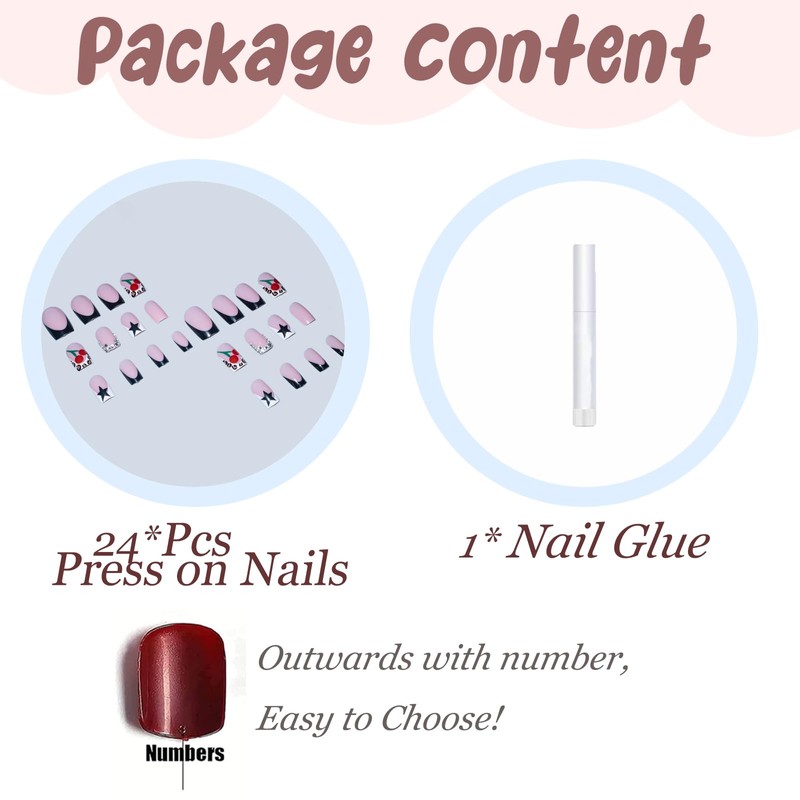 BABALAL Fake Nails BBCRJ3035