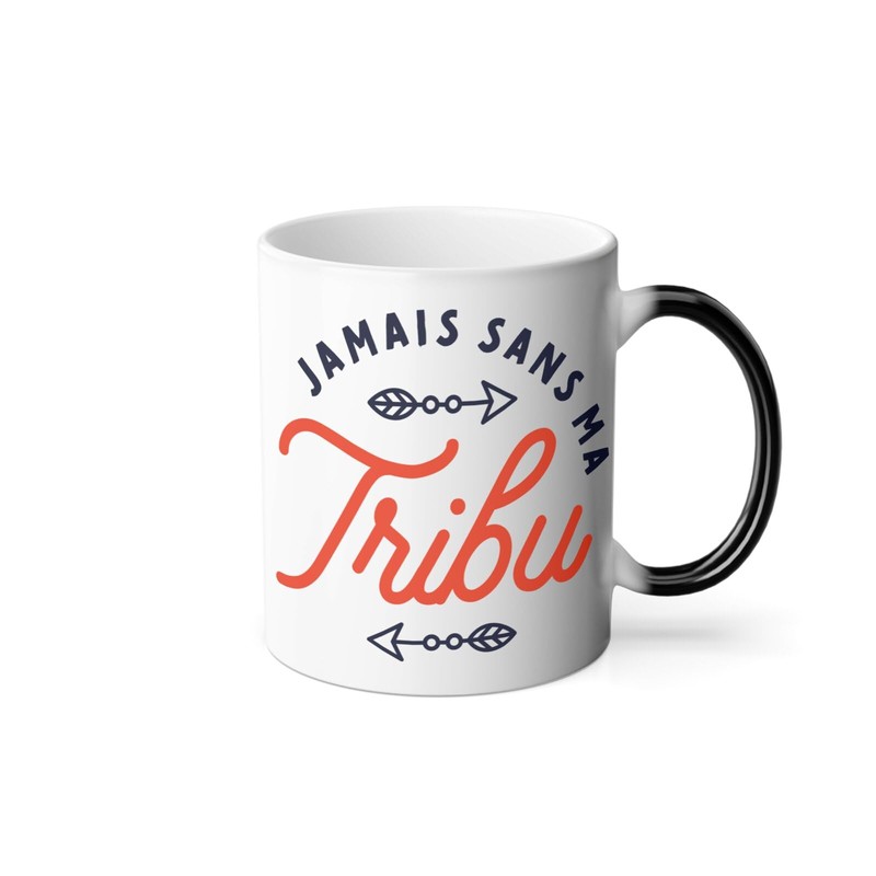Thermoreagierende Tasse Magische Tasse – Nie ohne meinen Familienstamm Humor