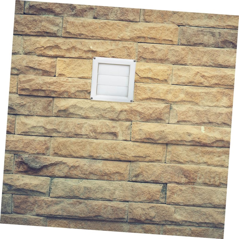 LABRIMP Dryer Vent Cover Louvered Exterior Wall Vent Hood for