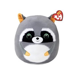 TY Sneaky Raccoon - Squishy Beanie 10" | Soft Plush Toy for Kids, Baby Toy, Cuddly Teddy, Stuffed Collectible Plushies