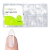 CHERIMOYA Soft Gel Tips para Uñas 512 pcs 14 Tamaños-Almendrada