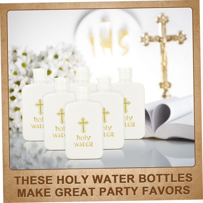 iplusmile 6Pcs Church Holy Water Bottles for Baptism and Exorcism