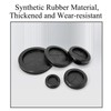4 Pcs Rubber Grommets Double Sided Dustproof Overcoil Kit Black