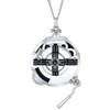 DUNHAO COS Ekko Watch Necklace Unisex Silver Pocket Watch Pendant