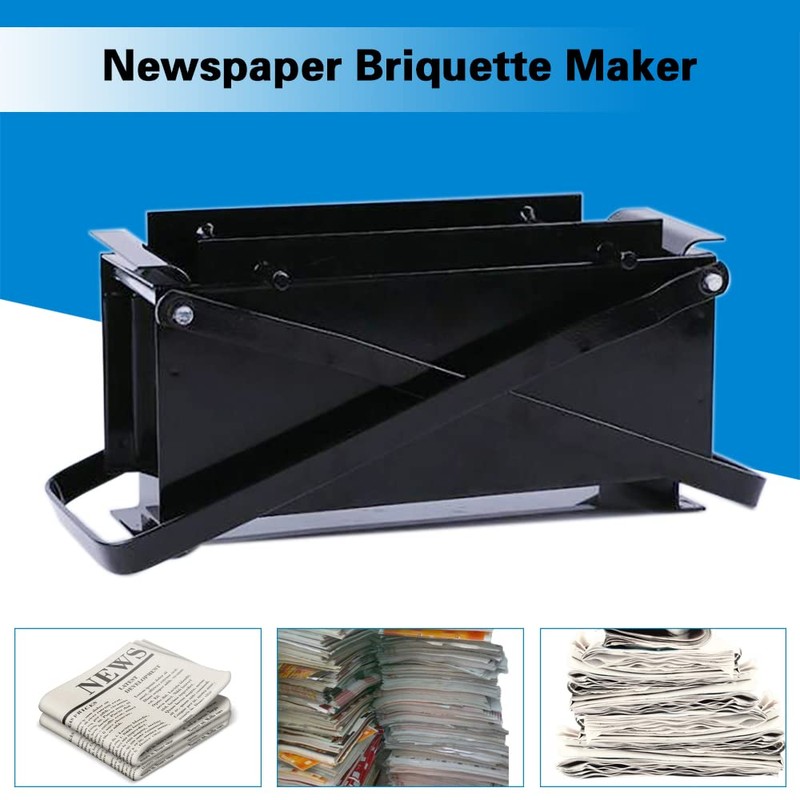 Futchoy Press Paper Log Maker, Newspaper Clumping Press Paper Briquette