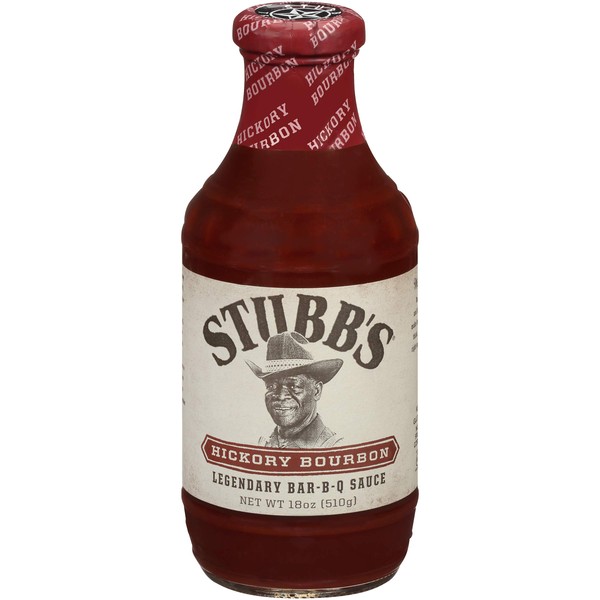 Stubbs Hickory Bourbon Barbecue Sauce, 18 Ounce -- 6 per case.