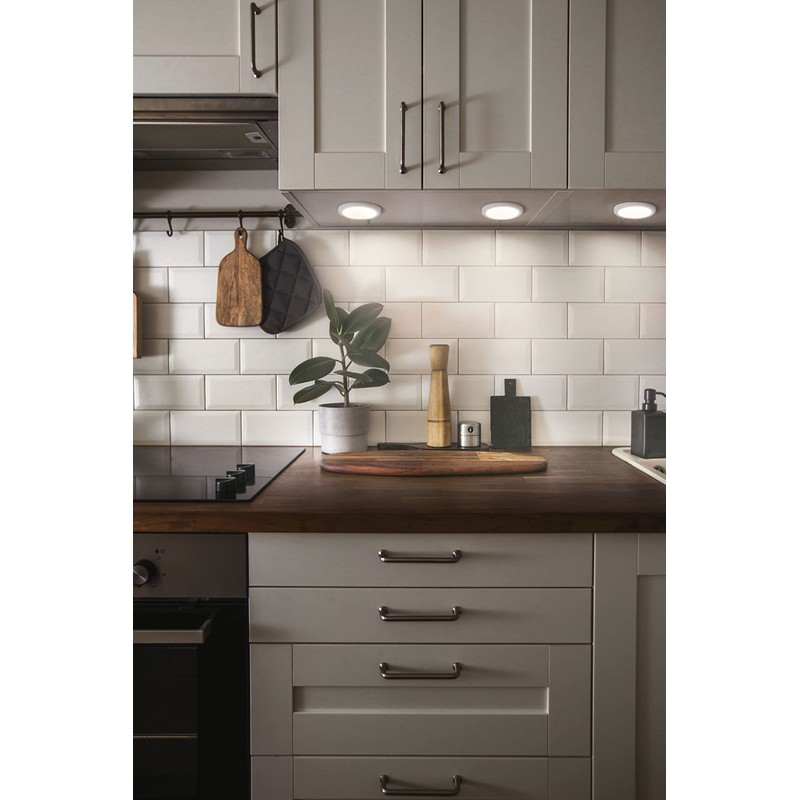 LEDVANCE SMART+ WiFi Under Cabinet Light, Round, White, 6.5 W,