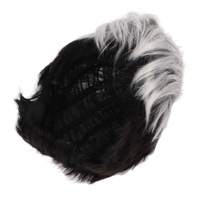 Men Wig Heat Resistant Short Grey Layered Airy Natural Stylish